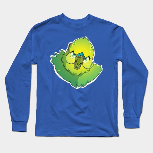 Bird Arts Head Long Sleeve T-Shirt by Rucikoli